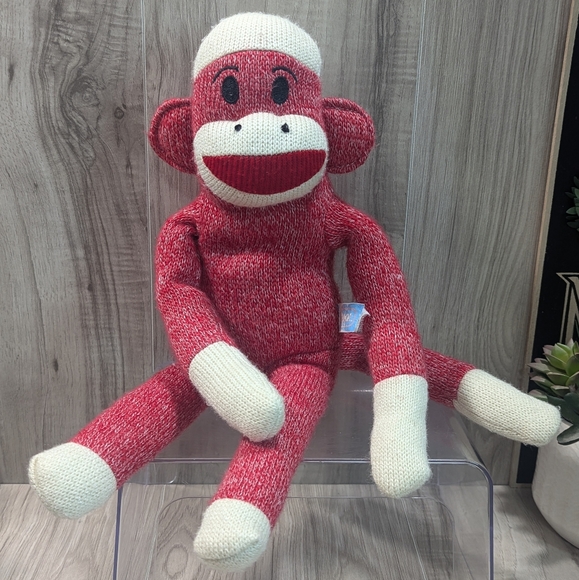 Ralph Lauren Style! Christmas Sock Monkey Red "Maxx" Plush Stuffed Animal 18" - Picture 1 of 7